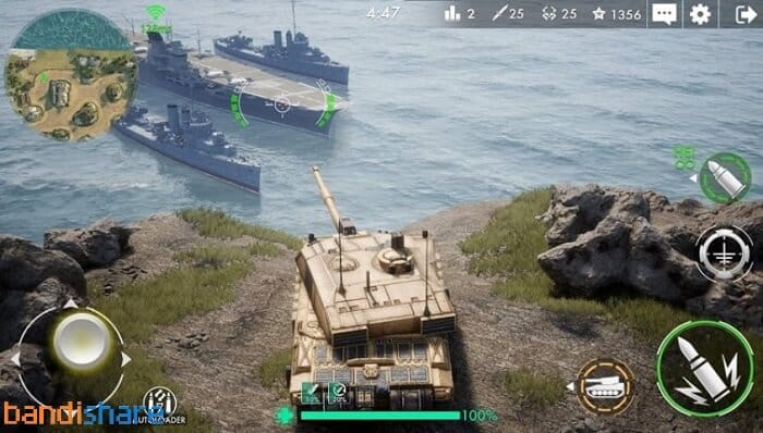 tank-warfare-pvp-battle-game-mod-map-radar