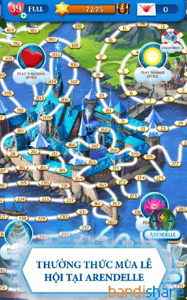 Disney Frozen Free Fall MOD (Vô Hạn Lượt, Cầu Tuyết)
