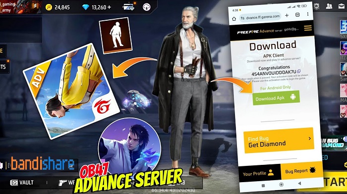 Tải Free Fire Advance Server OB47 APK (ff-advance.ff.garena.com ob47)