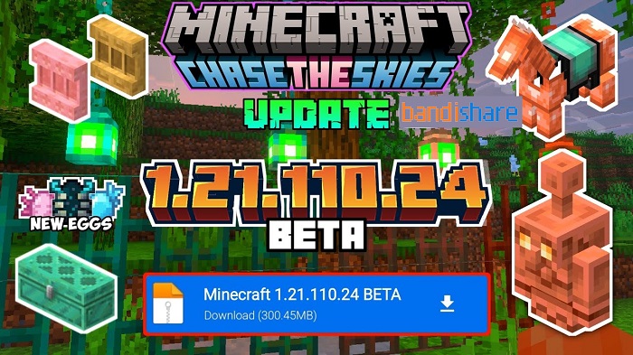 Tải Minecraft BETA 1.21.110.24 APK có Tiếng Việt cho Android