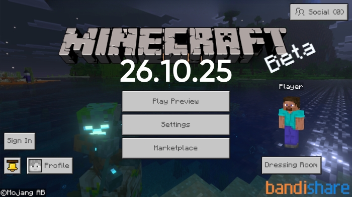 Tải Minecraft BETA 26.10.25 (1.26.10.25) APK cho Android