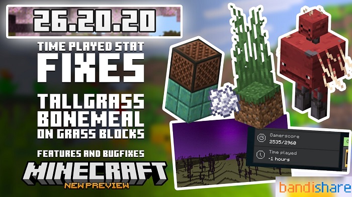 Tải Minecraft BETA 26.20.20 (1.26.20.20) APK cho Android
