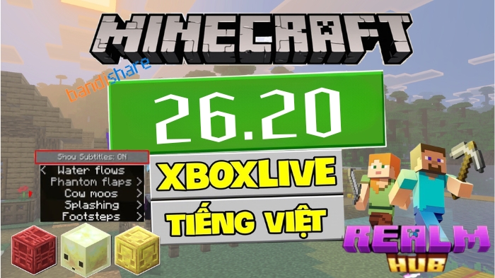 Tải Minecraft 26.20 (v1.26.20) APK có Tiếng Việt cho Android